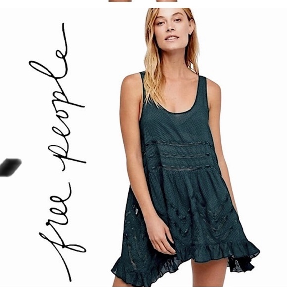 Free People Dresses & Skirts - NWOT People Intimately Voile and Lace Trapeze Slip Dress,